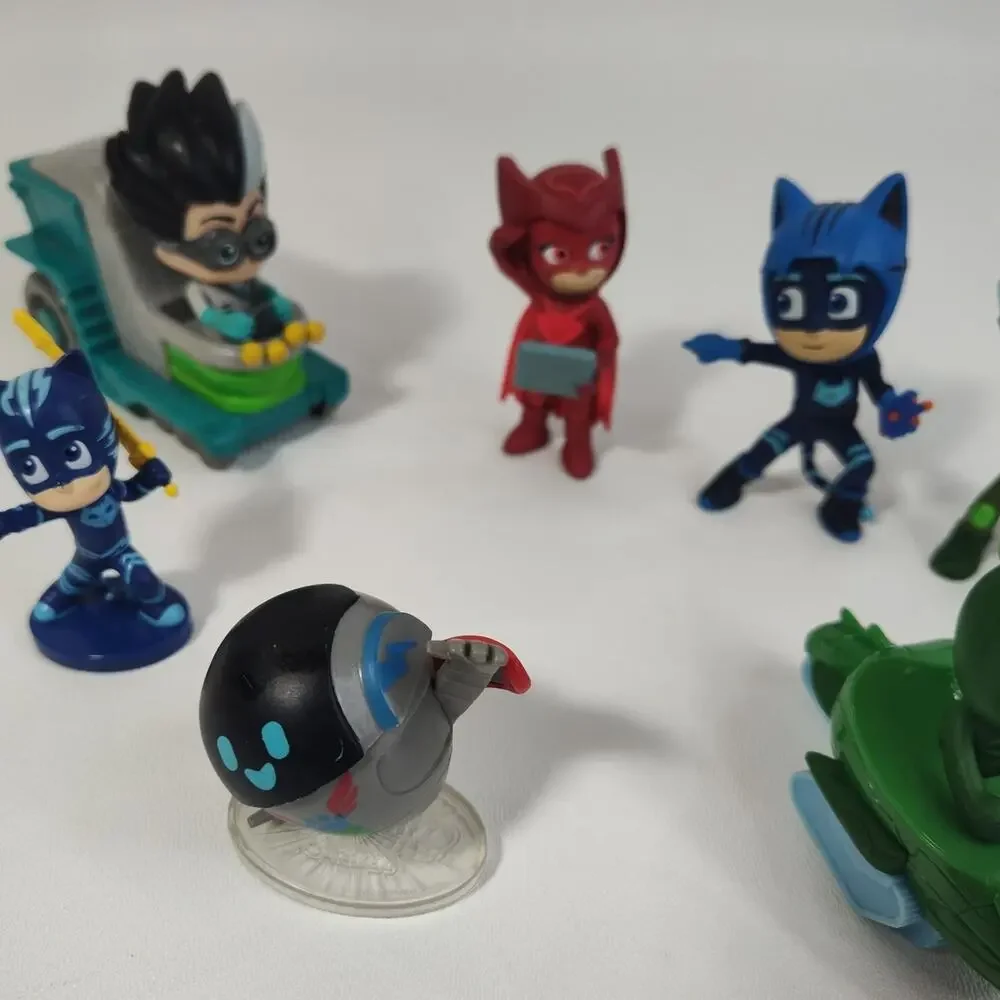 PJ Masks Toy Lot 9 Action Figures Catboy Owlette‎ Gekko Romeo Luna Kids
